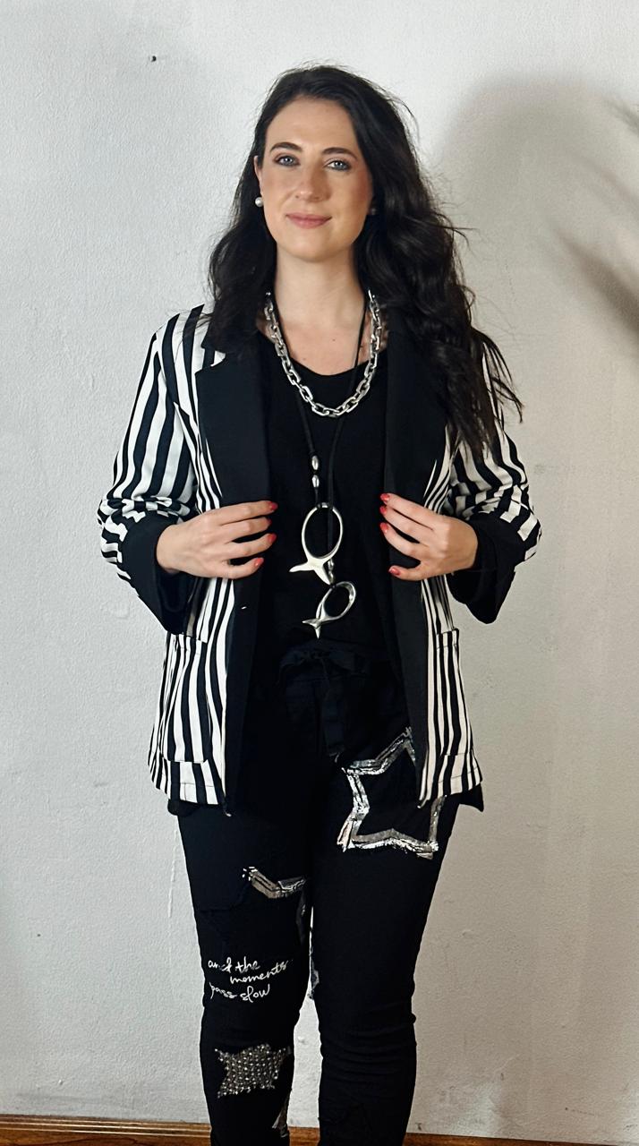Stripe Blazer