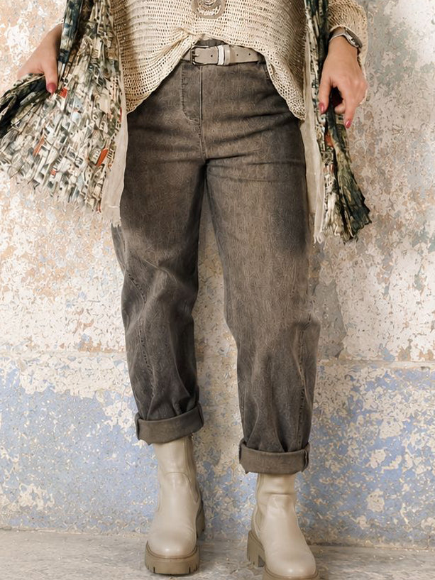 Zip Magic Pants Brown