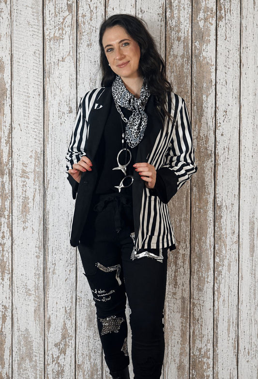 Stripe Blazer