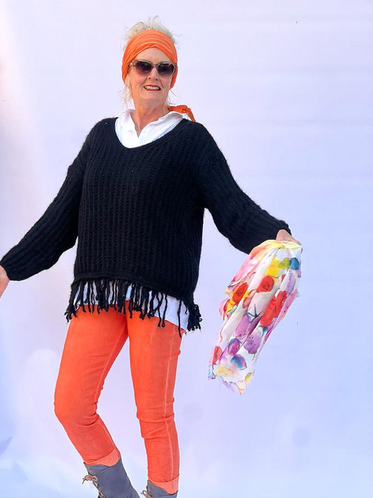 Mohair Tassle Jersey