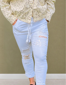 Lennox Magic Pants White