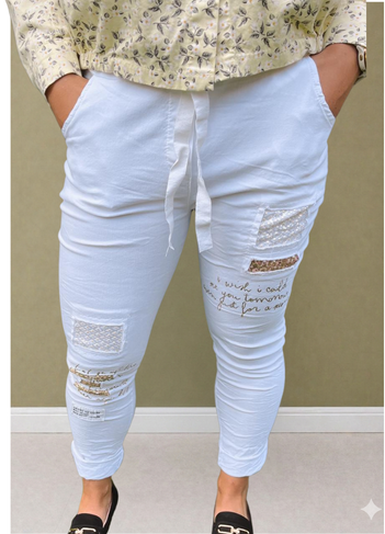 Lennox Magic Pants White