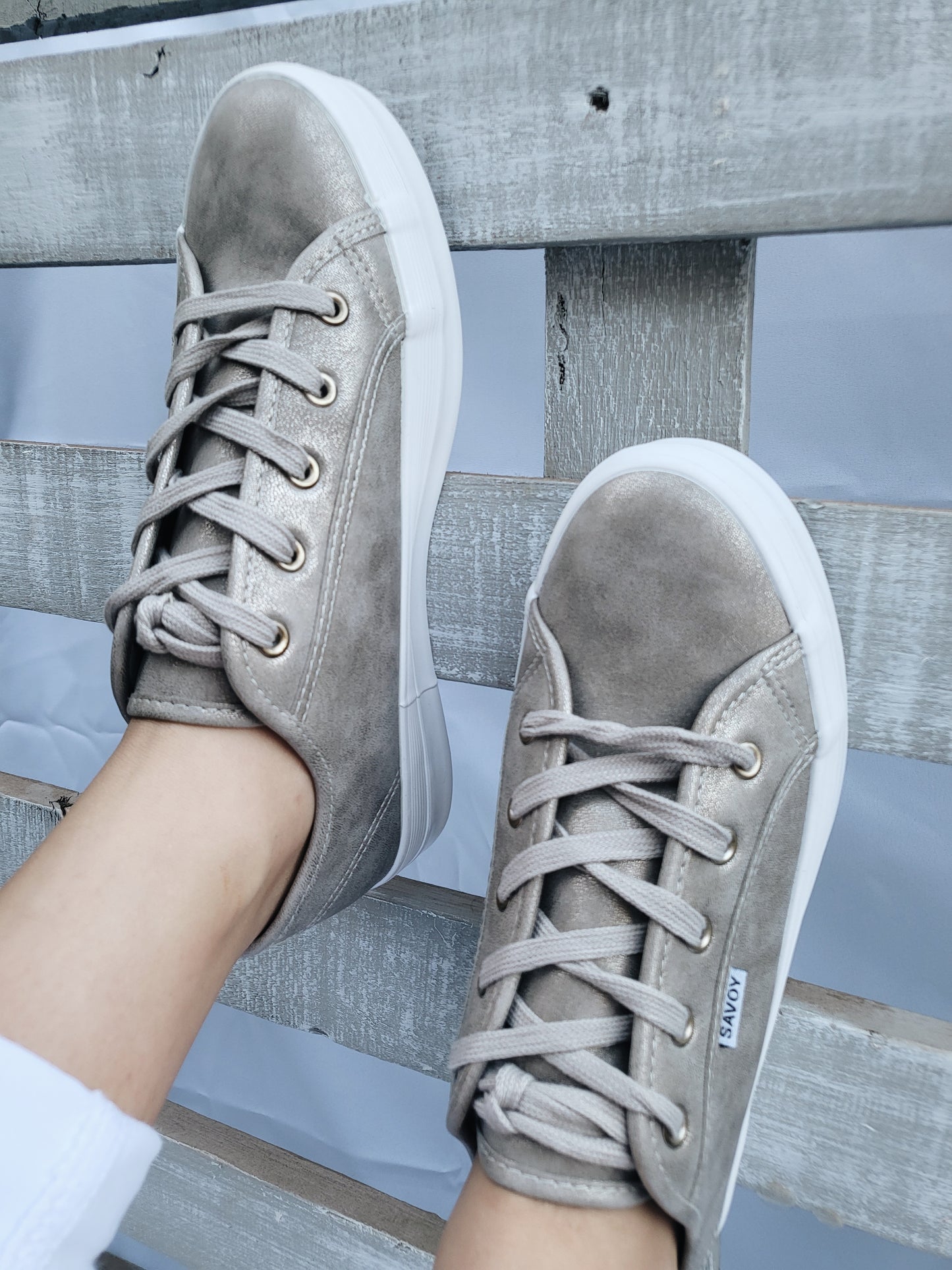 Savoy Pewter Sneaker