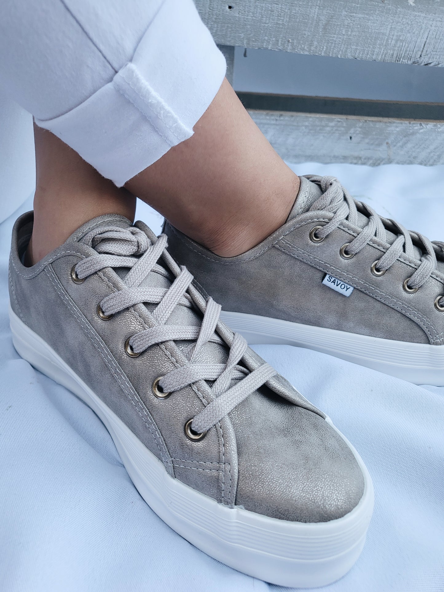 Savoy Pewter Sneaker