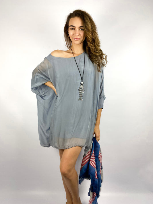Long Silk Tops