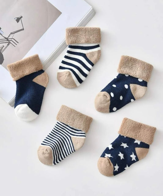 Navy booty socks