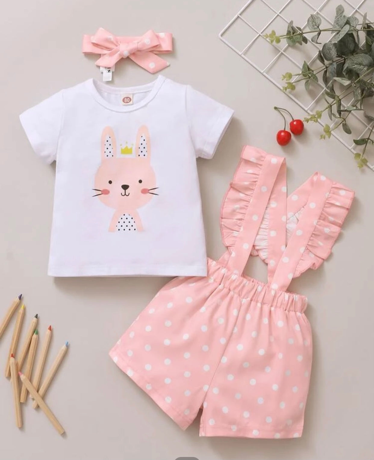 Polka bear set