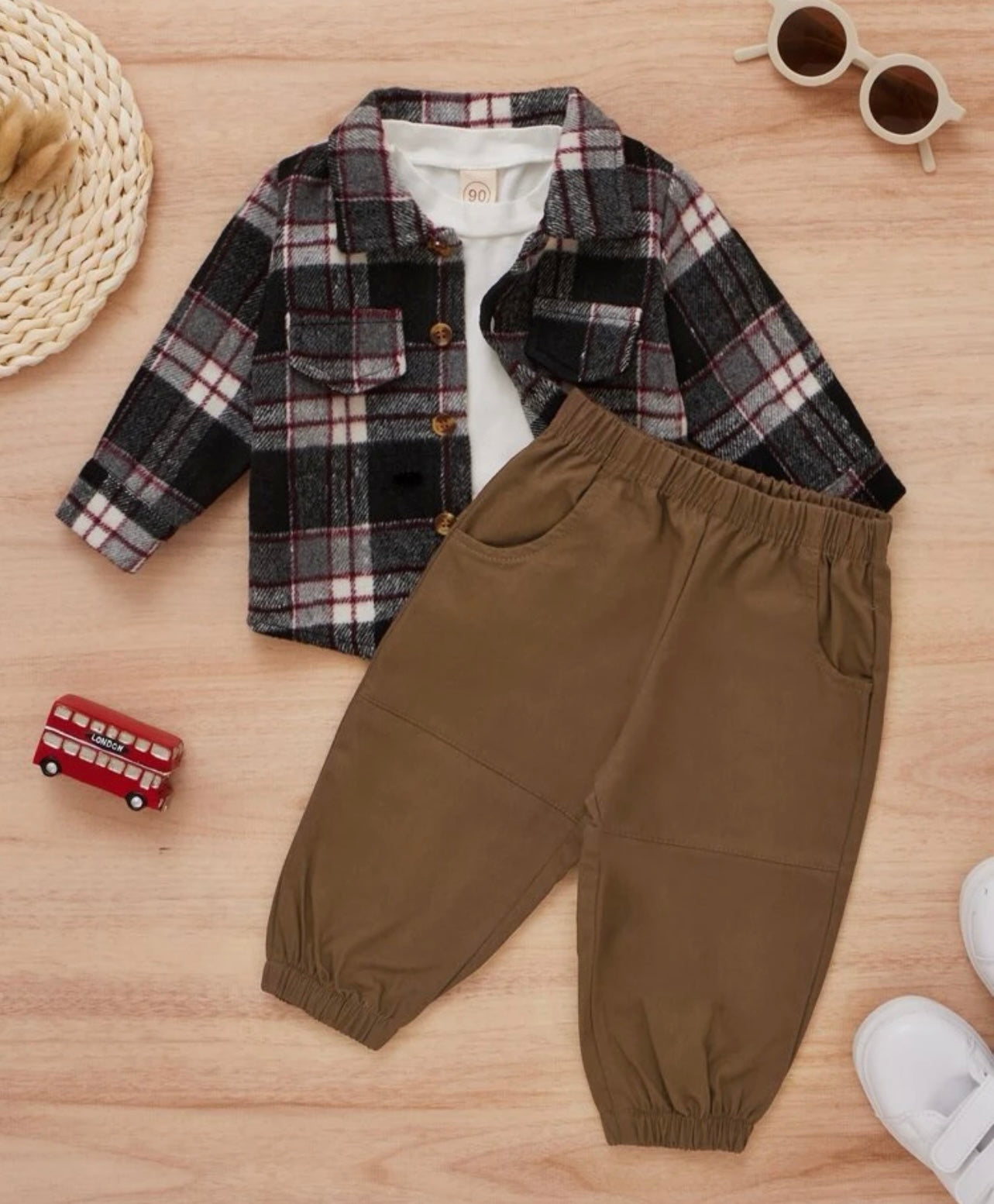 Boy checkered set