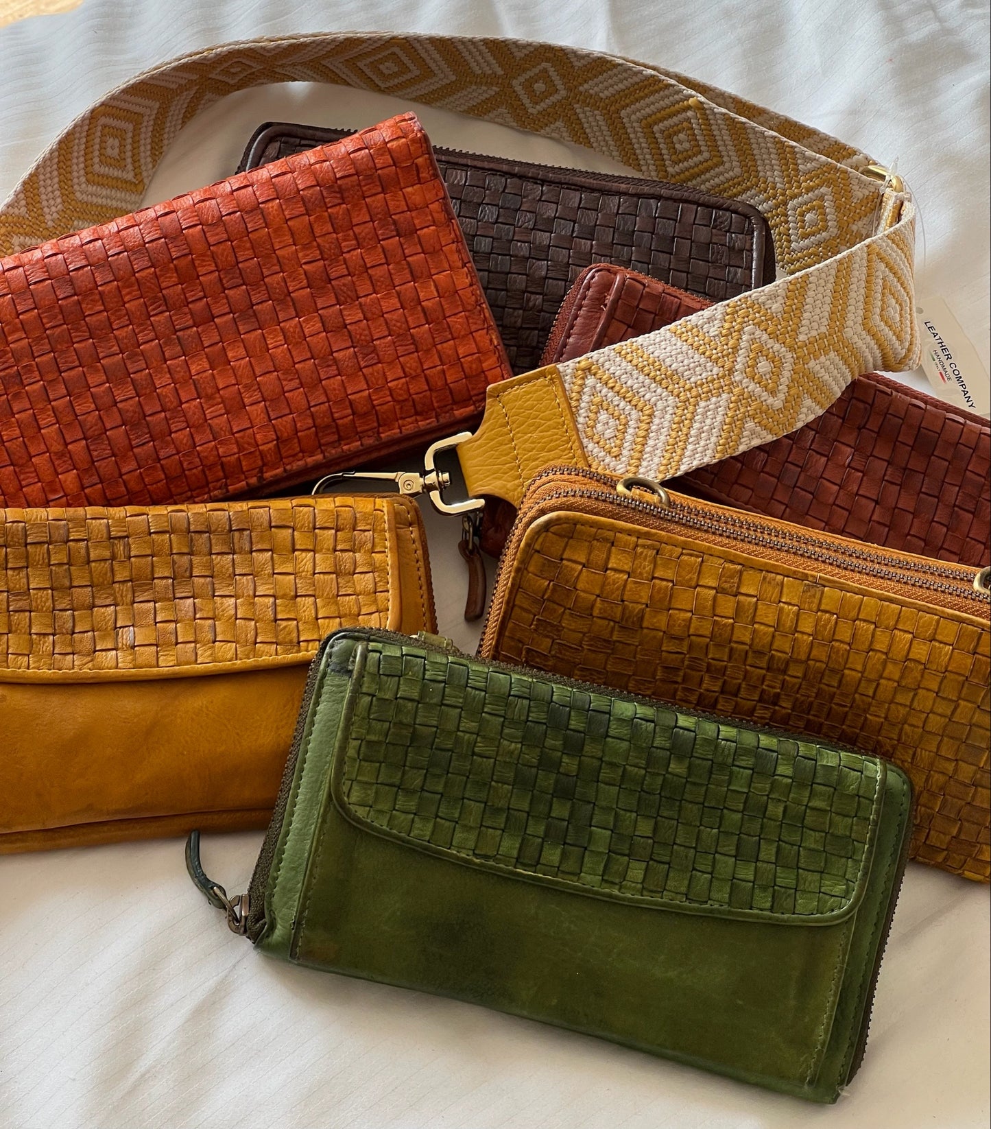 Leather purse bags